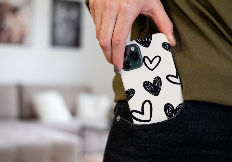 Heart Phone Case Sublimation Designs: iPhone, POD (PNG, 300 DPI) image 4