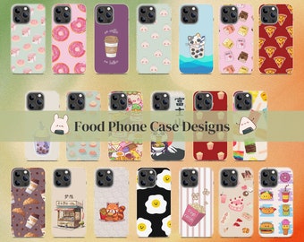 Kawaii Food Phone Case Designs: Sublimation Bundle (Digital Download)