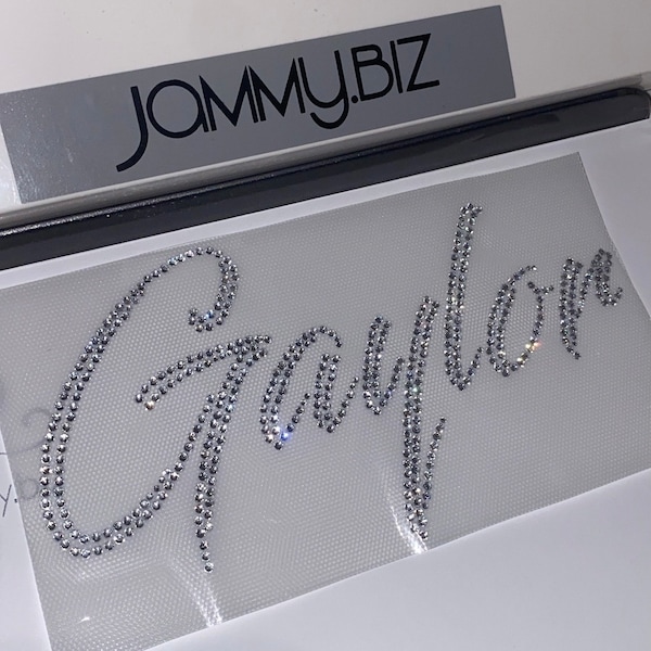 Große - Smart Swirl Bling Schriftart - Personalisierte - Benutzerdefinierte Eisen Auf Hot Fix DIY Strass Diamante Heat Transfer Bekleidung Motiv Patch Applikation