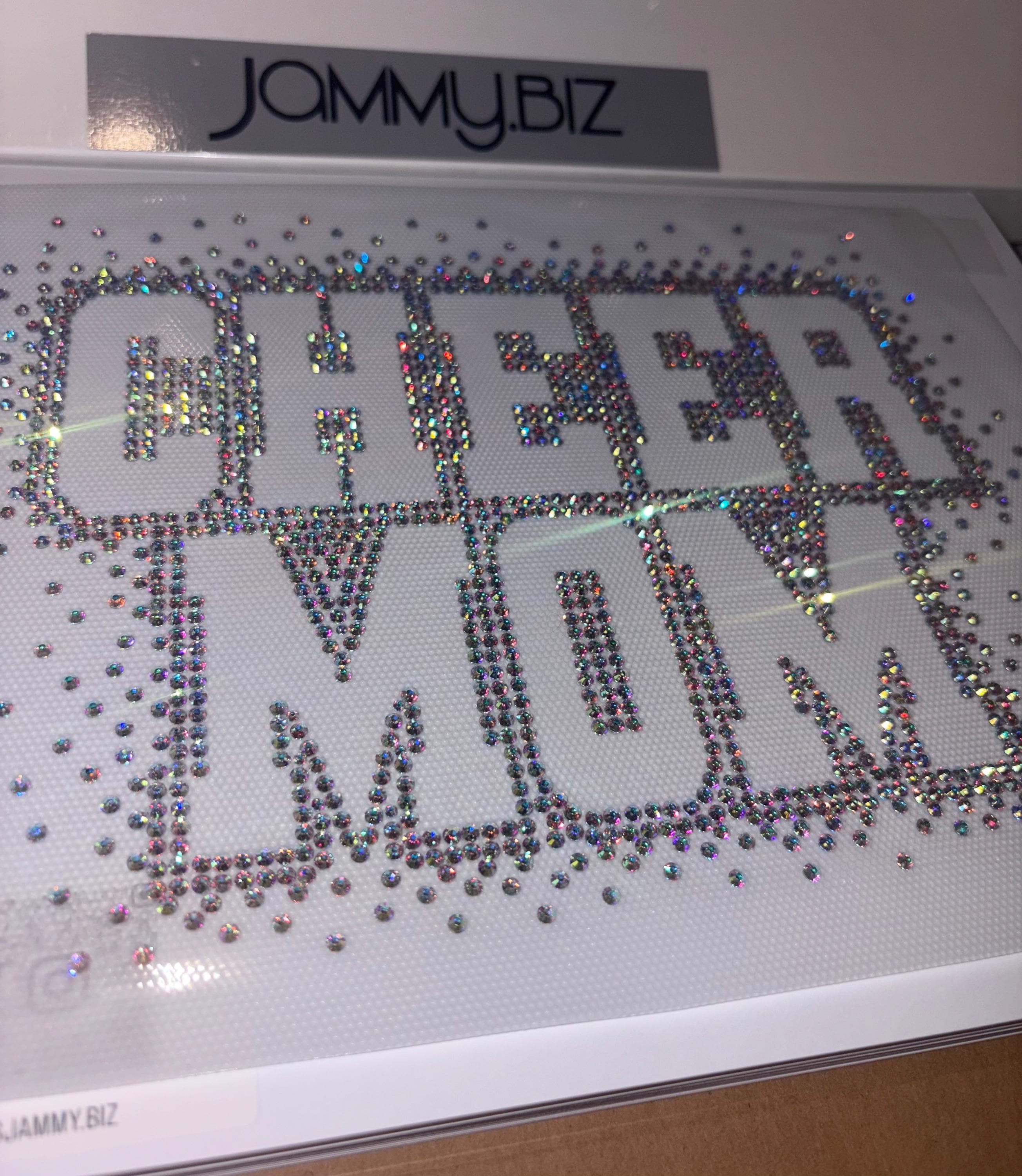 Dance Mom Rhinestone Iron-On Transfer - Hotfix Crystal & Red Appliqué With Free Gift
