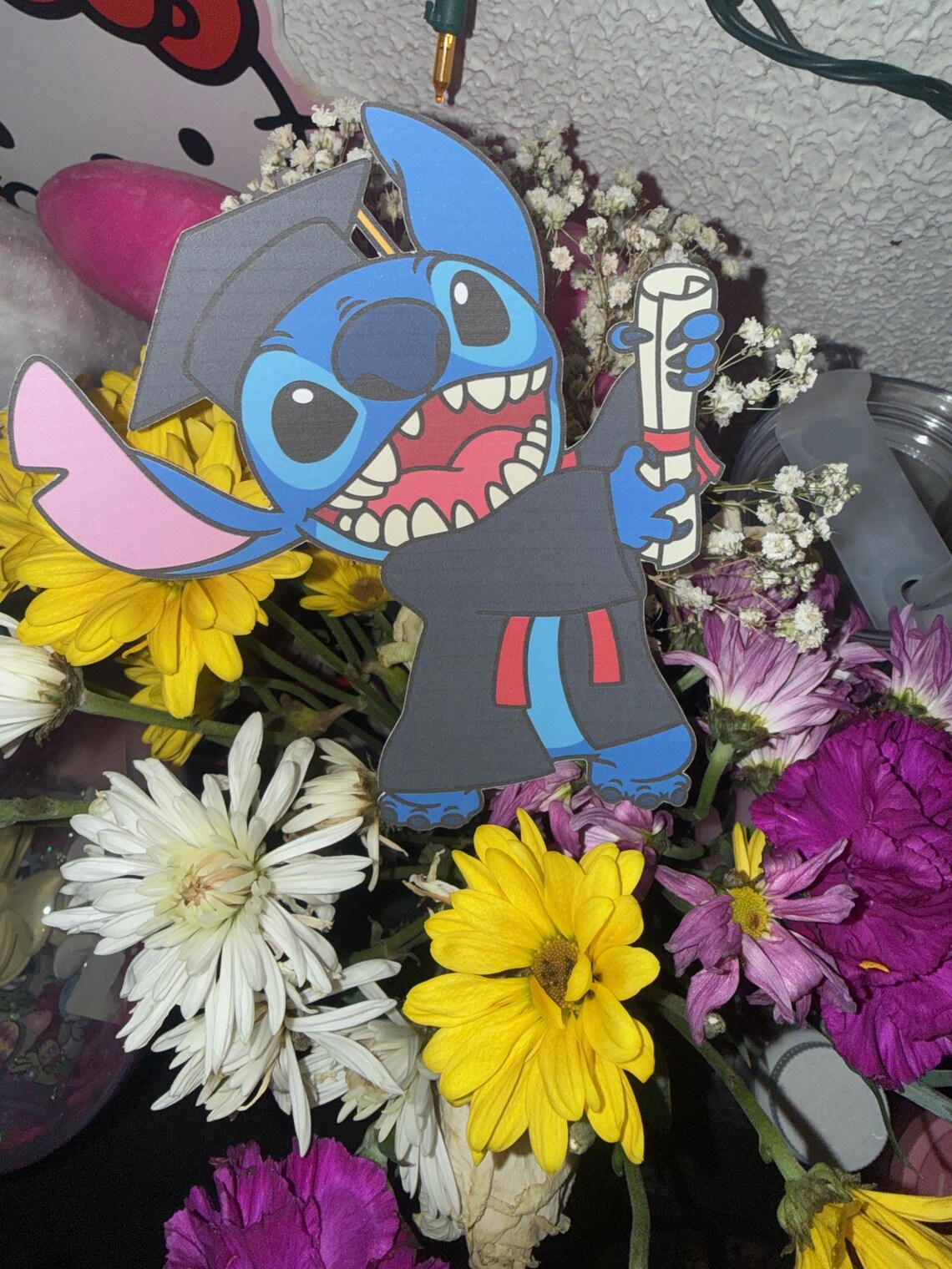 Blue Alien Graduation Topper, Cardstock Cake Decor, Bouquet Accent - Etsy