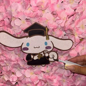 Topper de remise des diplômes à la cannelle, topper, topper cannelle, topper en papier cartonné à paillettes