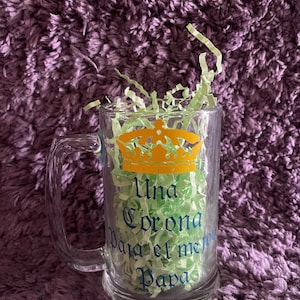 Taza "Una corona para el mejor papá", taza deportiva del Día del Padre, taza "Una corona para el mejor papá"