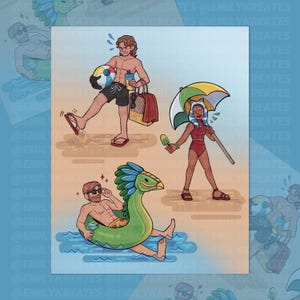 Beach Trio Print