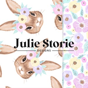 Motif floral sans couture de lapin de Pâques, joli motif sans couture de Pâques, lapin et motif floral