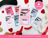 Printable hockey valentine's cards, Digital Valentine cards for kids