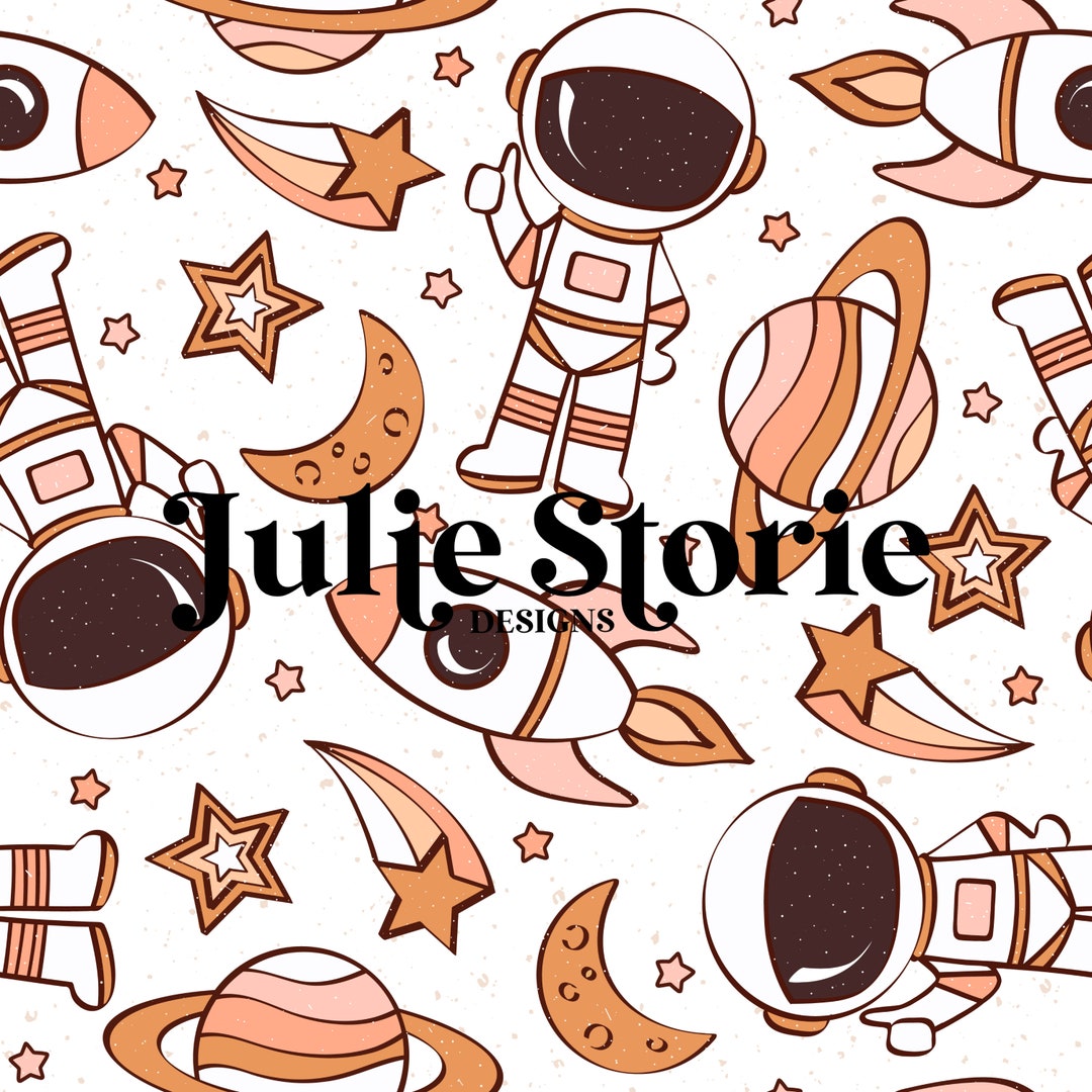 Pink Space Pattern Pink Astronaut Space Seamless Pattern for Fabric Sublimation - Etsy