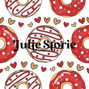 Canada Day Donuts Nahtlos Rapportmuster