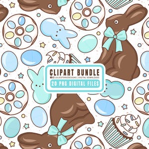 Ostern Clipart Bundle, Osterhase PNG, Jungen Ostern Clipart, niedliche Ostern Sublimation