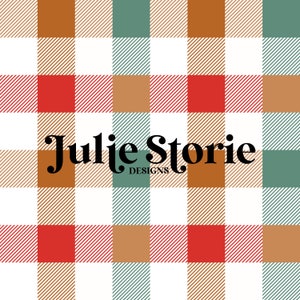 Red Green Brown Christmas Gingham Checkers Seamless Repeat Pattern Sublimation