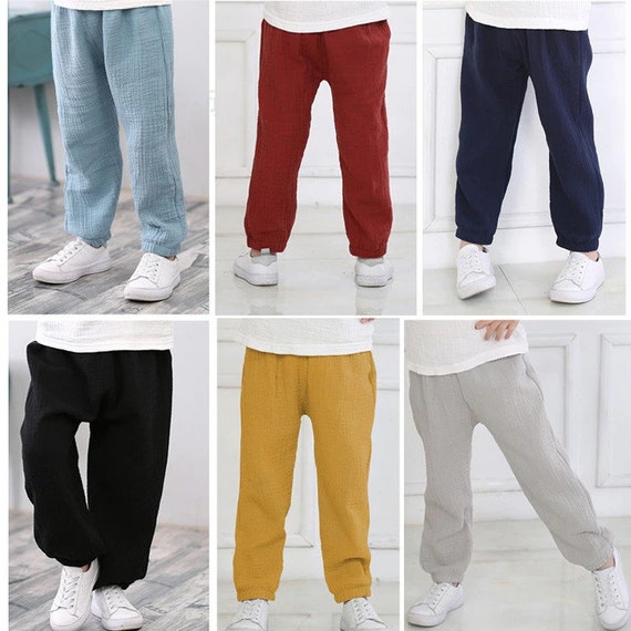 Baby Boy Pants Linen Pants Harem Boys Pants Loose Boy Linen | Etsy