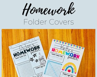 Carpeta de tareas Portada Versiones en color y en blanco y negro Apto para impresora con tabla de multiplicación para maestros de escuela primaria