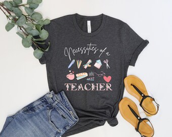 Camisa de maestro necesidades de un maestro escuela primaria femenina música primaria español especiales escuela secundaria ESE ELA matemáticas ciencia