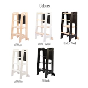 All available colors of DeveKids kitchen towers KLOK2