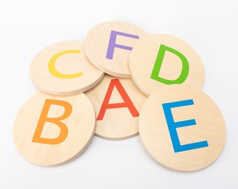 Wooden Stepping Stones for children - Letter and number sets