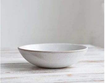 Rustic Stoneware Hand Thrown Pasta Bowl