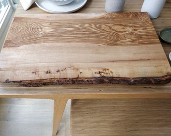 Live edge thick Ash cutting/chopping board