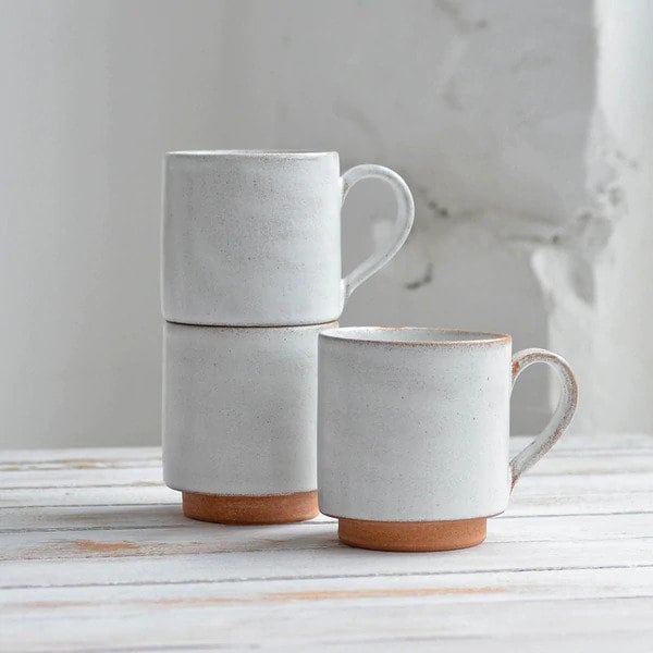 Stackable Stoneware Coffee Mugs Etsy