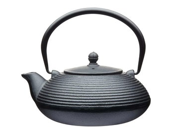 Cast Iron Japanese style Teapot and Infuser, Black 900ml
