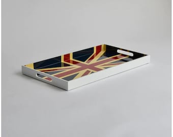 Hand Lacquered Union Jack Serving Tray