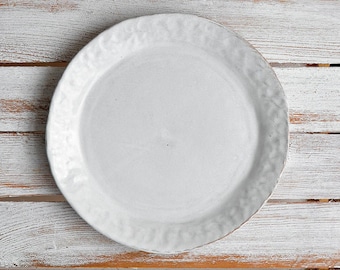 Rustic Hand moulded starter plate