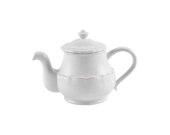 White stoneware teapot 1.3L