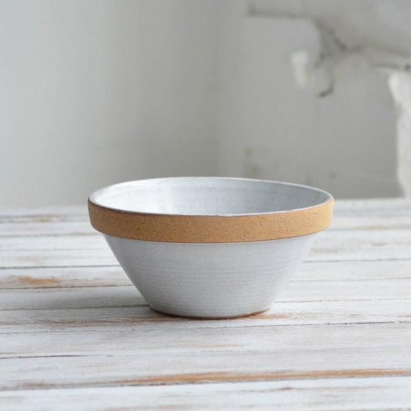 Handmade Rustic Stoneware Glazed Stackable Breakfast Bowl, Handcrafted for Serving Small Portions, Side Dish, or Sharing Dips/Sauces