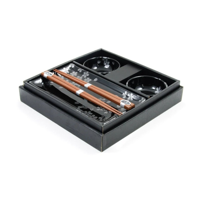 Traditional Japanese Sushi Serving Set With Plate Bowl and Etsy