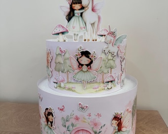 Personalized Paper Cake | Event Table Decoration & Party Kit | Baptism, Birthday, Baby Shower