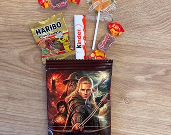 Personalized Snack Bag | Chips or Sweets | Kids' Themed Party Favor | Customizable Party Bag
