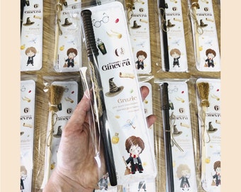 Placeholder with Pencil, placeholder ideas, bookmark placeholder, baptism placeholders, Communion, wedding, magic theme