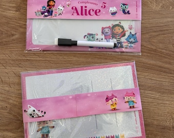 Personalized Game Board | End of Party Gift for Kids | Birthday Gadget with Marker | Reusable Tic Tac Toe