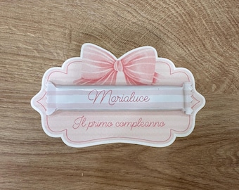Baptism placeholders, children's gifts, gift ideas, Kinder maxi, communion, wedding