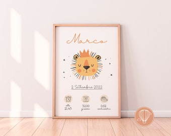 BIRTH PICTURE, baby girl, baby boy, nursery decorations, personalized picture, birth poster, birth gift