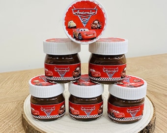 Personalized Nutelline - Nutella - Party Favor - Baptism - Birth - Birthday - Custom Graphics