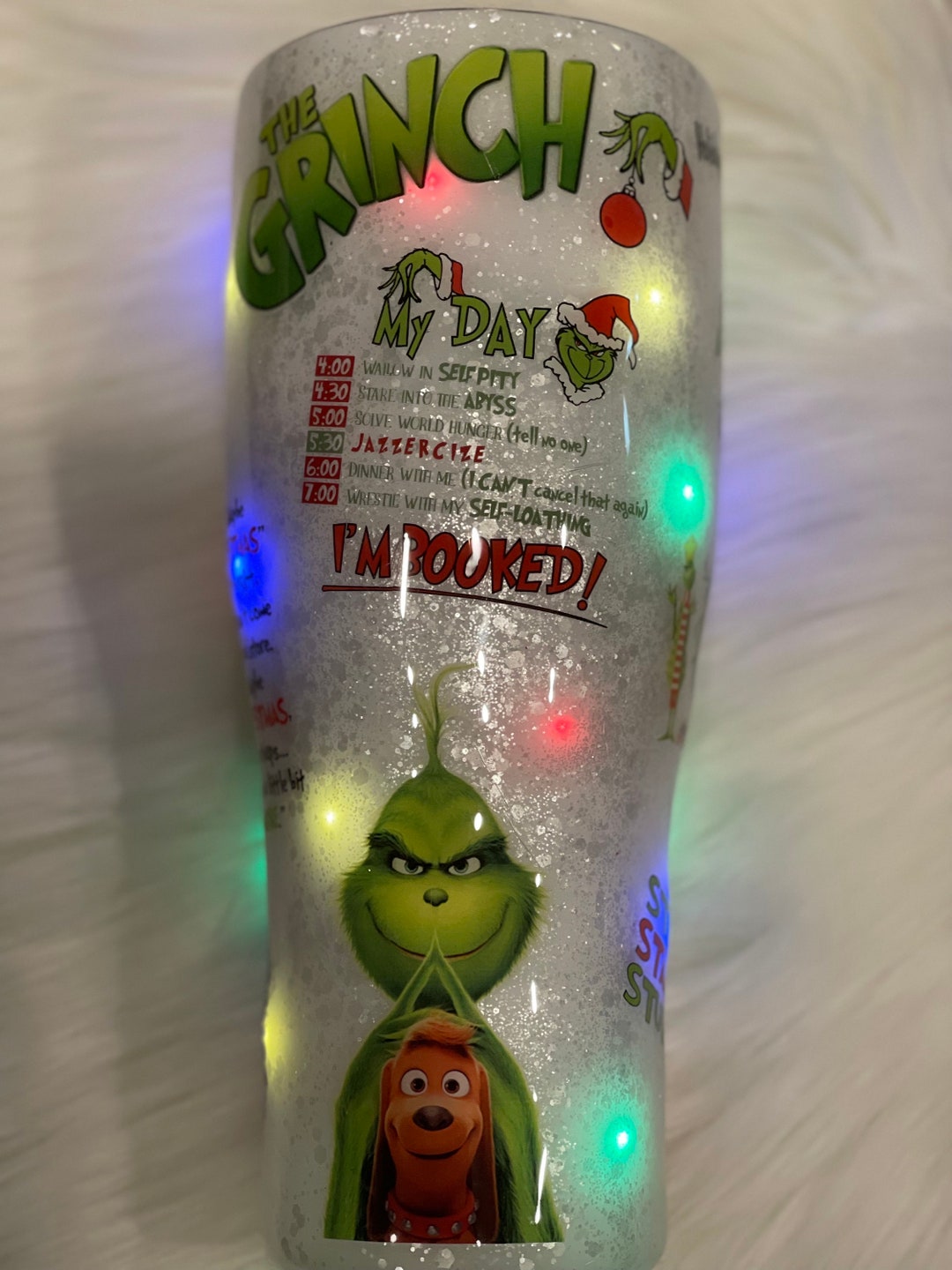 30oz Custom Light up Tumbler Etsy