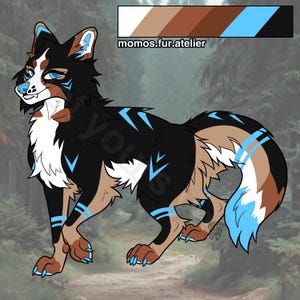 Bernese Mountain Dog inspired Adopt Character Design Adopt Adoptable Furry Artwork Reference Sheet Sona Fursona Fursuit Friendly OC Ref She