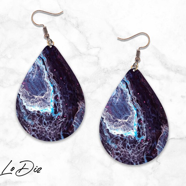 Teardrop Earring, Marble paint Design, Sublimation Png, Sublimation Designs Downloads, Gift for her, Digital Download