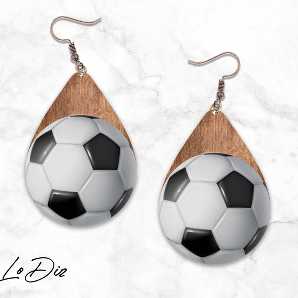 Soccer ball Teardrop Earring, soccer mom Design, Sublimation Png, Sublimation Designs Downloads, Digital Download