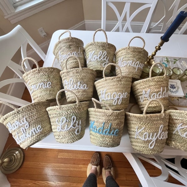 PERSONALIZED straw moroccan basket,bridal shower bags,customized straw bags,wedding tote bag,Bridesmaid Gifts,Custom Straw Woven Bag