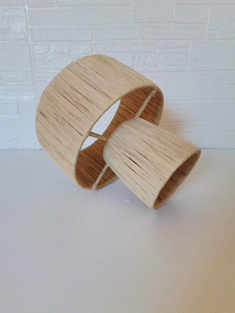 Natural Raffia Lamp Raffia Lampshade TABLE LAMPSHADES - Etsy