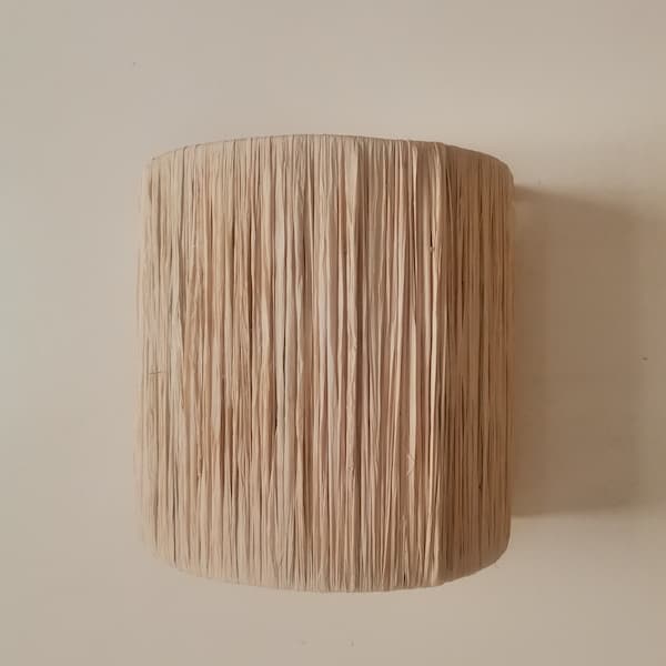 Raffia wandlamp, handgemaakte Marokkaanse ophanging