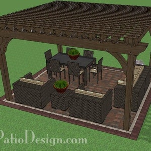 DIY 14&#39; x 16&#39; Pergola Plan
