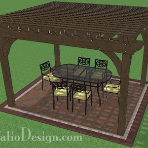 DIY 12&#39; x 14&#39; Pergola Plan