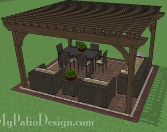 DIY 14' x 16' Pergola Plan