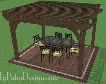 DIY 12' x 14' Pergola Plan