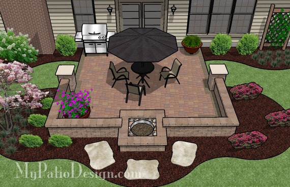 Square fire pit seating area cheap
