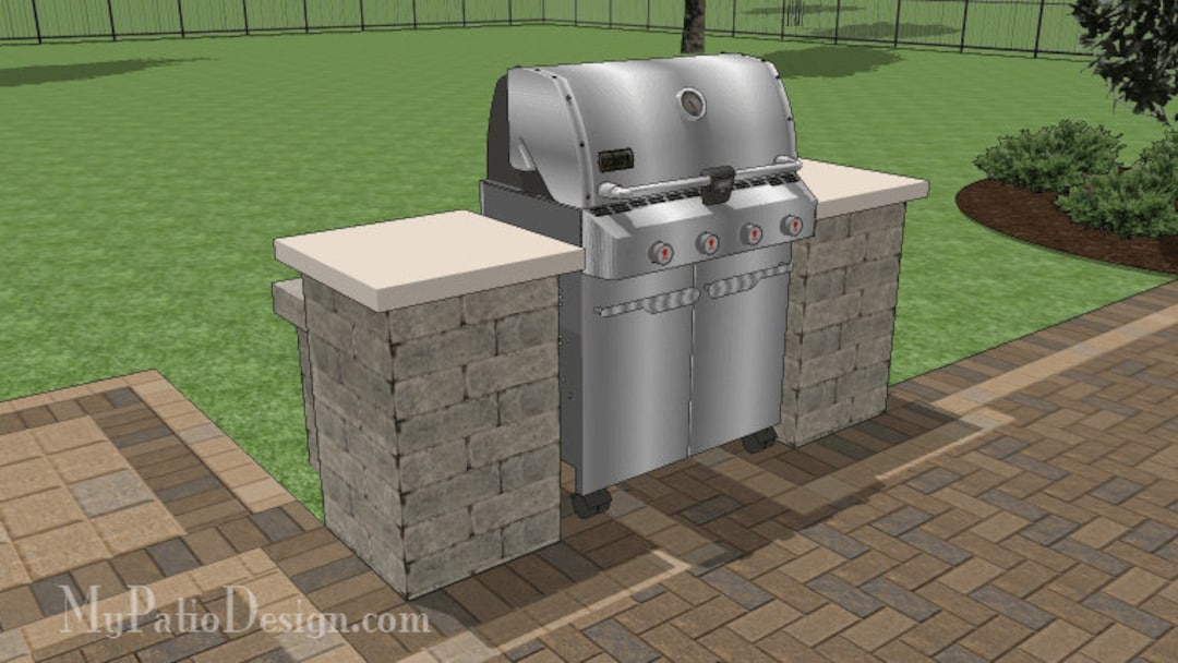 Cinder Block And Brick Grill Build Your Own Outdoor Kitchen