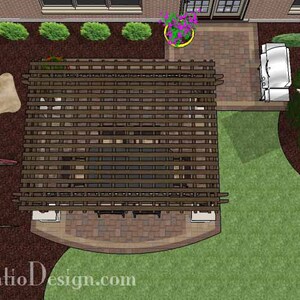 DIY Terrassenplan mit Pergola 385 Sq. Ft.