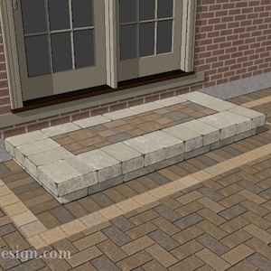 DIY 84&quot; Wide Patio One Step Plan